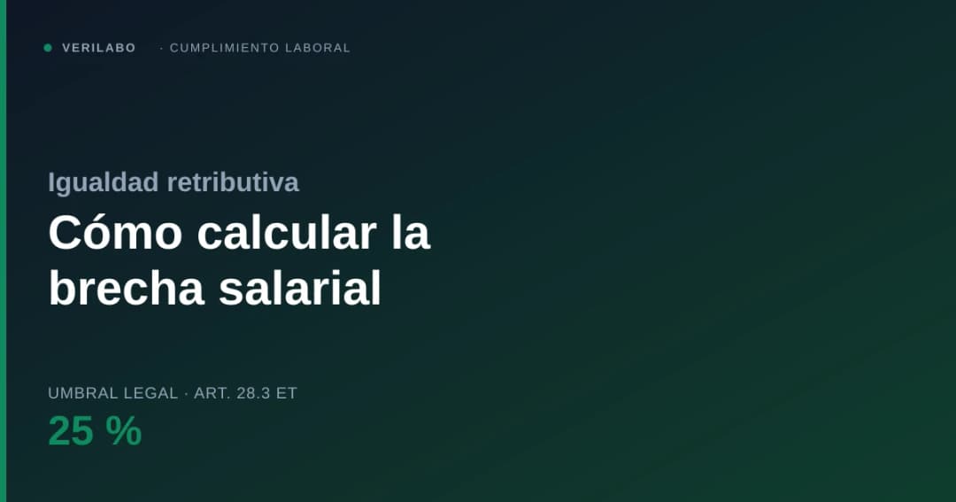 Cómo calcular la brecha salarial de tu empresa (paso a paso con ejemplo)